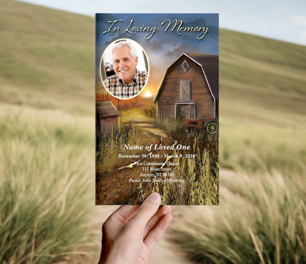 Funeral Program Background Designs Outdoor Landscapes - The Funeral ...