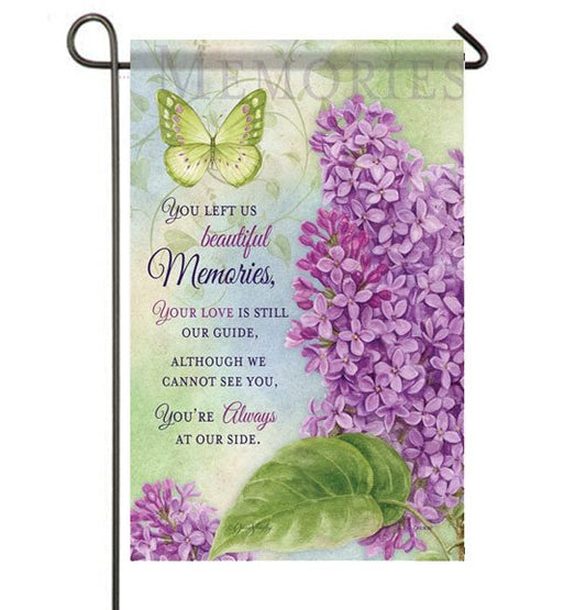 Beautiful Memories Garden or Cemetery Flag - The Funeral Program Site