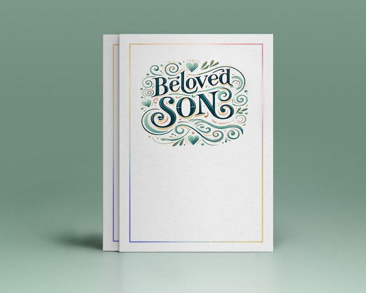 Beloved Son Funeral Program Title - The Funeral Program Site