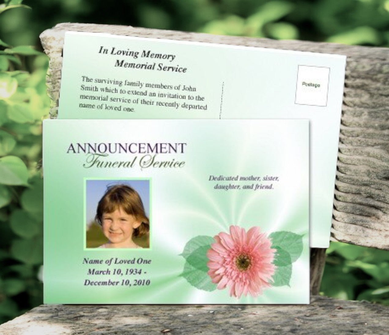 Blossom Funeral Announcement Template - The Funeral Program Site blossom-funeral-announcement-template-the-funeral-program-site