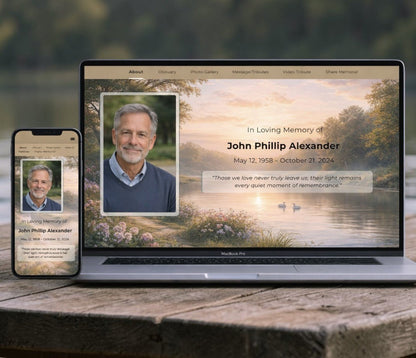 Calm Lake Online Memorial Website - The Funeral Program Site