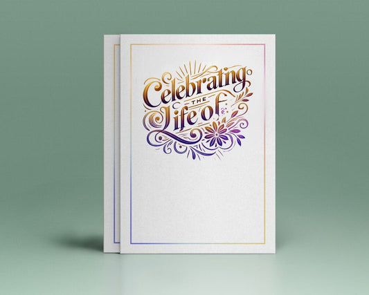 Celebrating the Life of Funeral Program Title - The Funeral Program Site