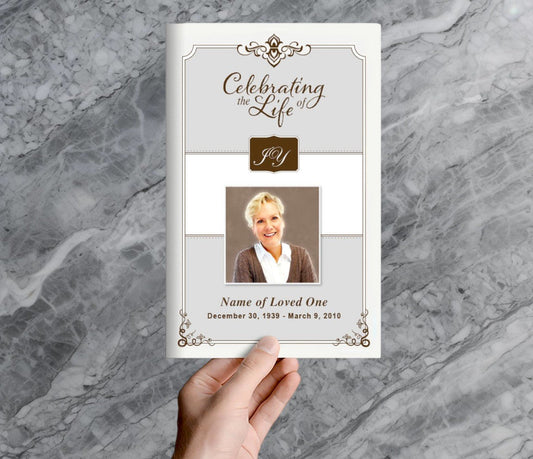 Celebrity Funeral Program Template - The Funeral Program Site