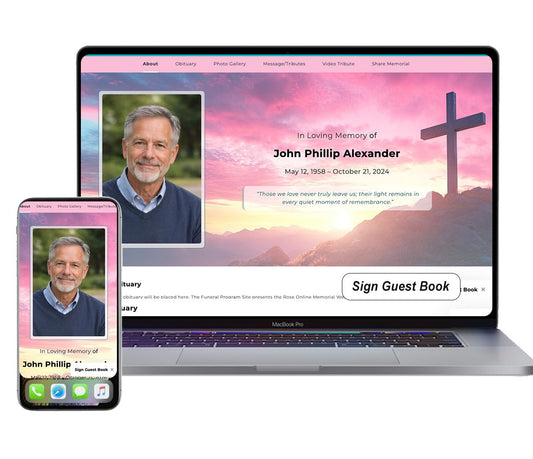 Cross Online Memorial Website - The Funeral Program Site