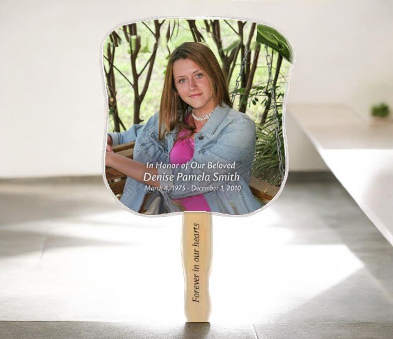 Memorial Fans - In Loving Memory Hand Fans - The Funeral Program Site