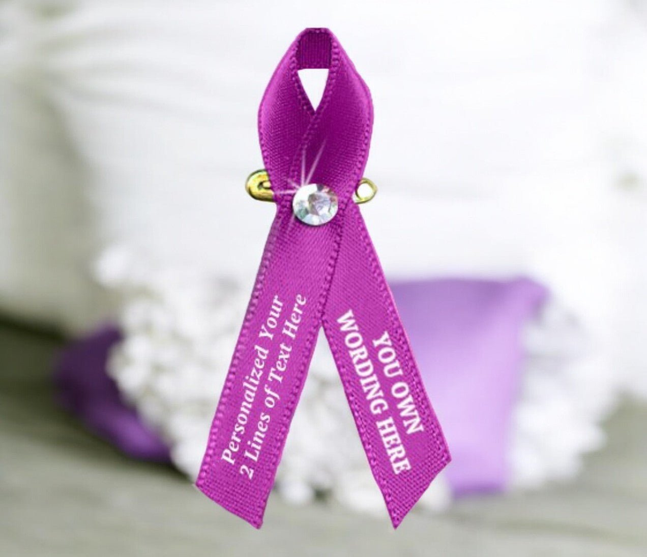 Intention Ribbons Customize Your Own 1 Color Awareness Ribbon - Pack of 10 - The Funeral ...