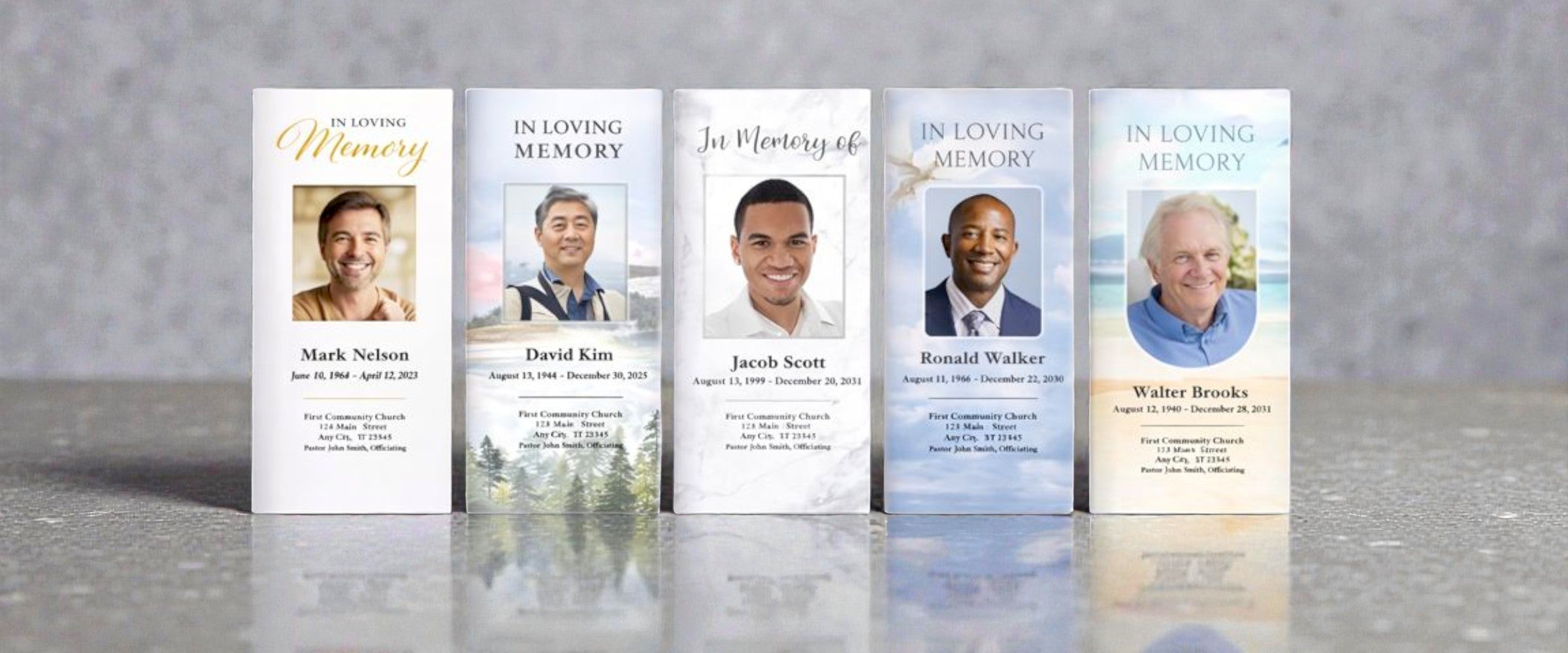 father dad funeral programs