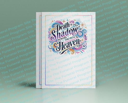 Death Shadow Funeral Quote Word Art - The Funeral Program Site