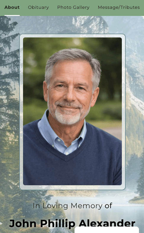Deer Online Memorial Website - The Funeral Program Site
