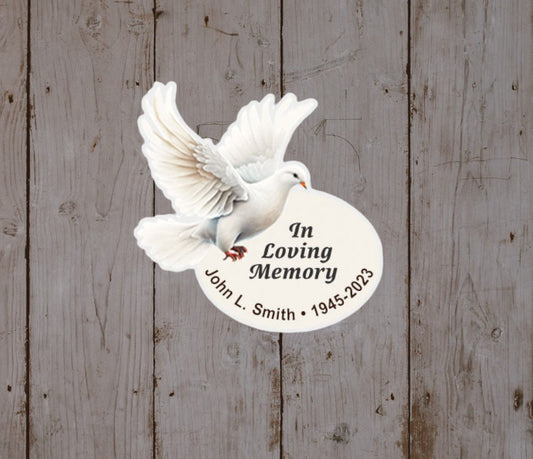 Dove of Peace Memorial Pin - Pack of 10 - The Funeral Program Site
