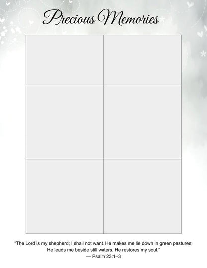 Eternal Cross Digital Only Funeral Program Template - The Funeral Program Site