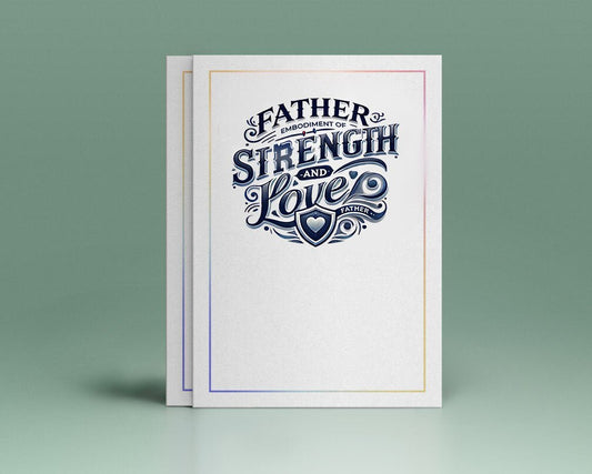 Father Strength Love Funeral Program Title - The Funeral Program Site