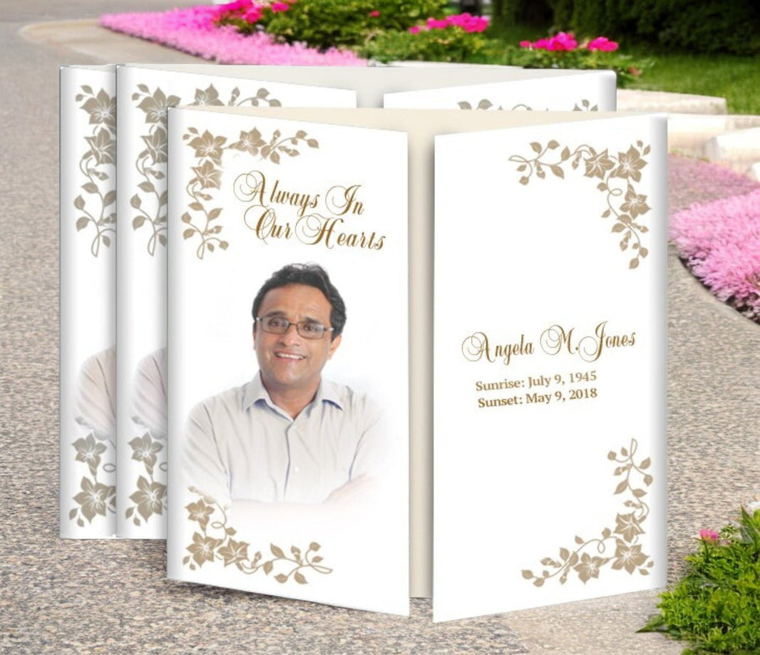 Gatefold Funeral Programs Design and Print Full Service - The Funeral ...
