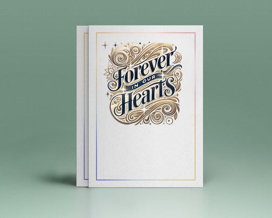 Forever In Our Hearts Funeral Program Title - The Funeral Program Site