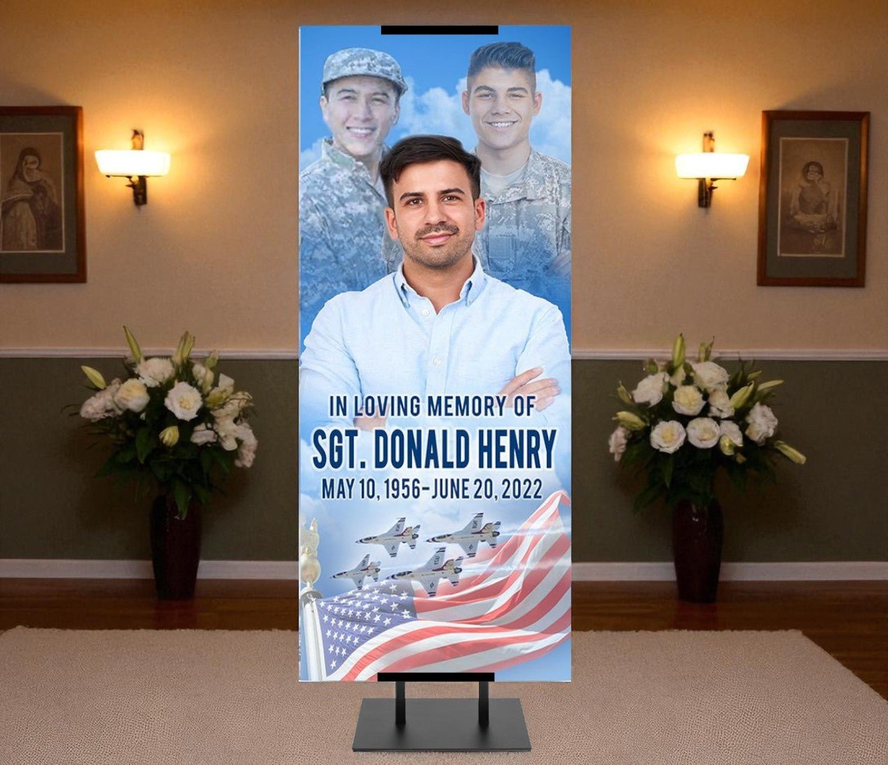 Funeral Banner 24 x 60 - Air Force - The Funeral Program Site