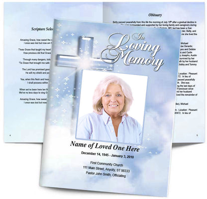 Adoration Funeral Booklet Template