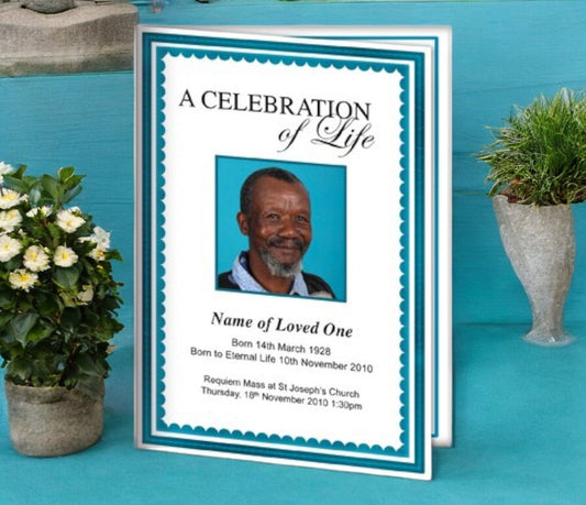 Galant A4 Funeral Order of Service Template - The Funeral Program Site