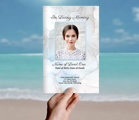 Glitz Online Funeral Program Template - The Funeral Program Site