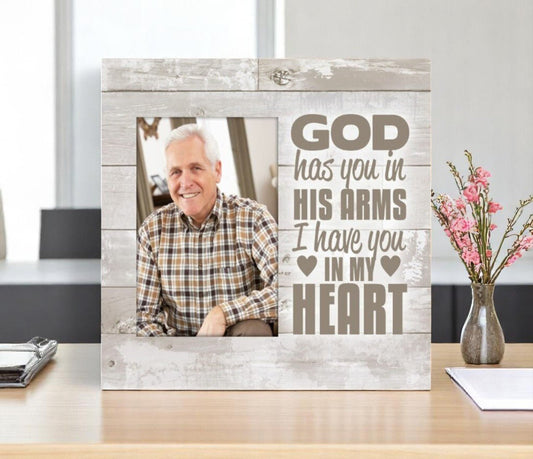 God Has You Wood Memorial Plaque - The Funeral Program Site