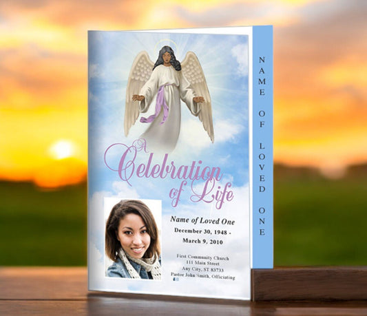 Holy 4 - Sided Graduated Funeral Program Template - The Funeral Program Site