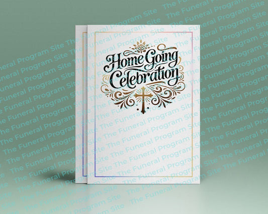 Home Going Celebration Funeral Program Title - The Funeral Program Site