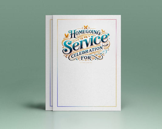 Homegoing Service Celebration For Funeral Program Title - The Funeral Program Site