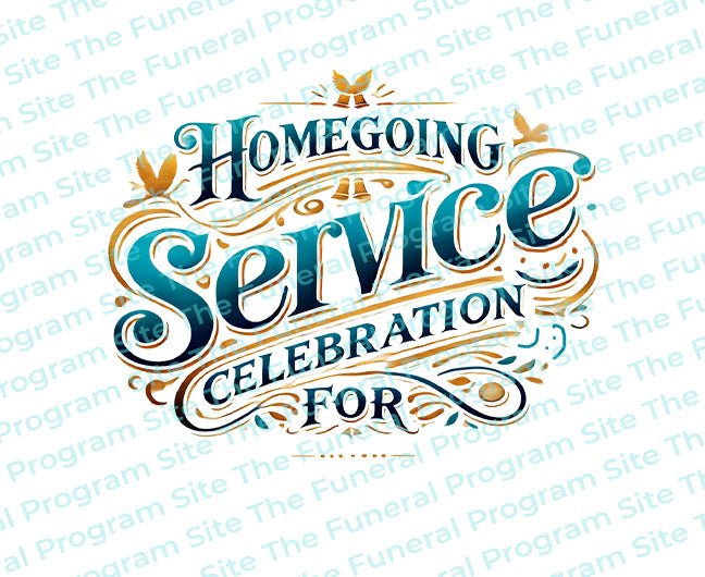 Program Title About Service Homegoing Service Celebration For Funeral Program Title - The Funeral ...