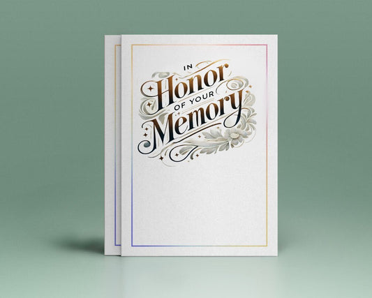 In Honor Of Your Memory Funeral Program Title - The Funeral Program Site