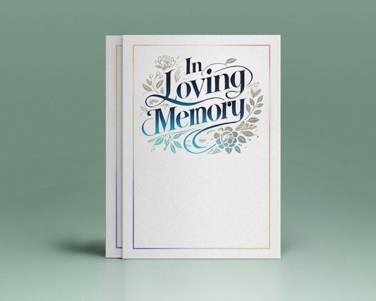 In Loving Memory Funeral Program Title - The Funeral Program Site