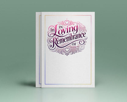 In Loving Remembrance of Funeral Program Title - The Funeral Program Site