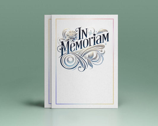 In Memoriam Funeral Program Title - The Funeral Program Site