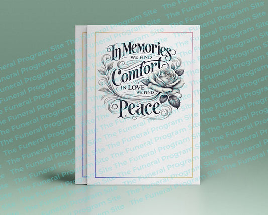 In Memories Funeral Quote Word Art - The Funeral Program Site