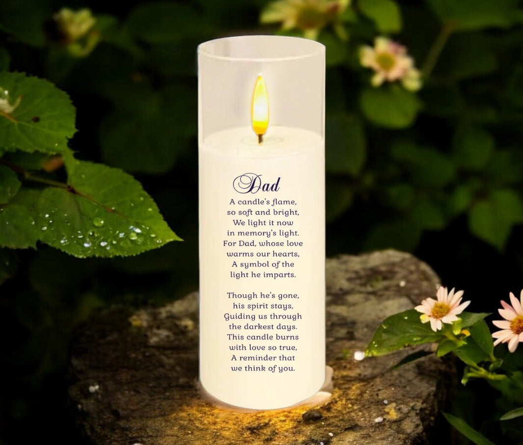 Personalized Memorial Candles In Loving Memory - The Funeral Program Site