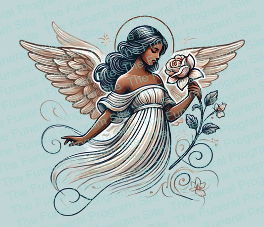 Jasmine Angel Funeral Clip Art - The Funeral Program Site
