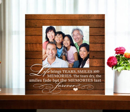 Life Brings Wood Memorial Plaque - The Funeral Program Site