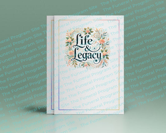 Life Legacy Funeral Program Title - The Funeral Program Site