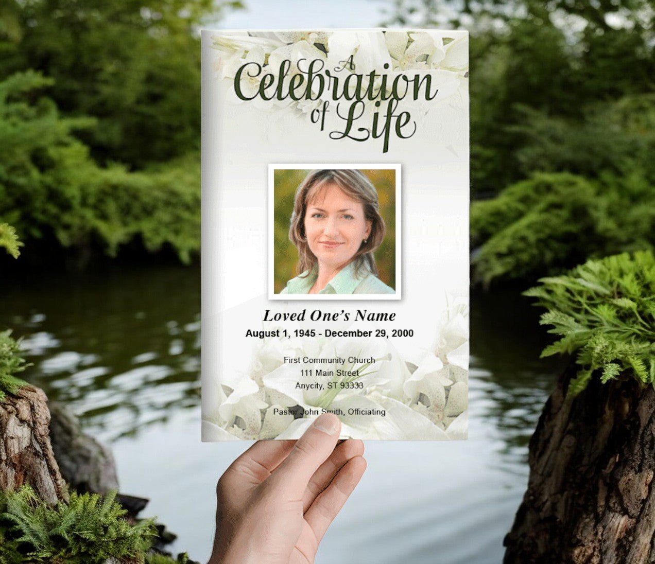 Funeral Program Themes Florals Theme Funeral Program Templates - The Funeral Program Site