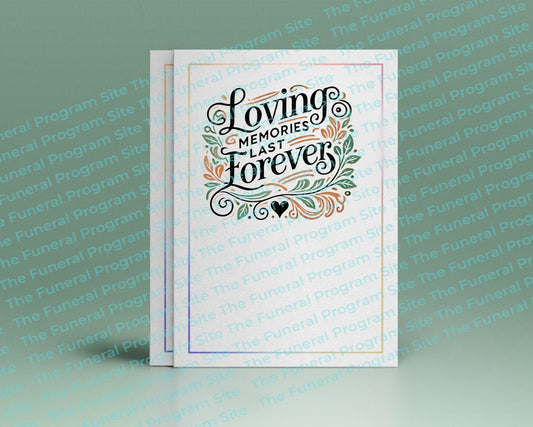 Loving Memories Funeral Quote Word Art - The Funeral Program Site