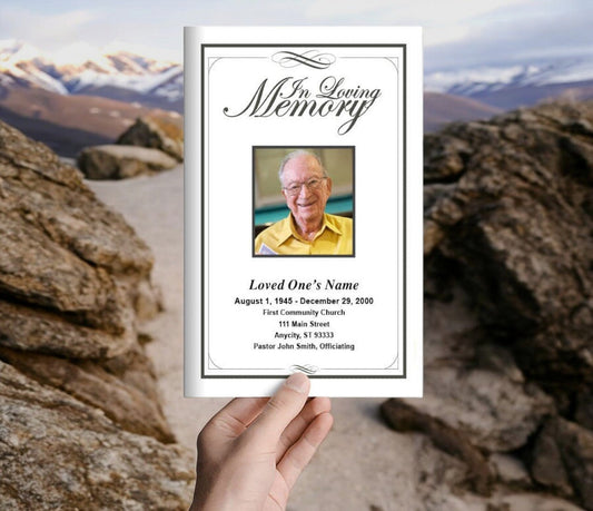 Madison Funeral Program Template - The Funeral Program Site