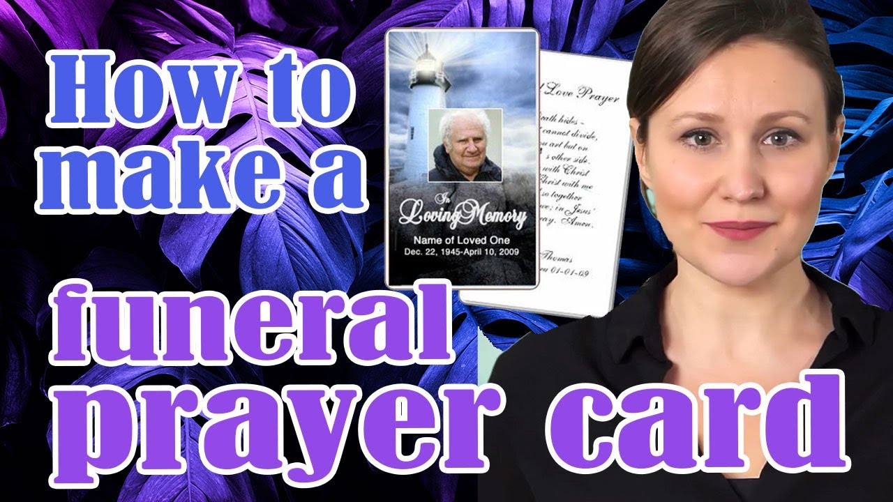 Load video: funeral prayer cards