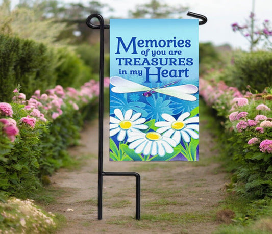 Memories of You Memorial Garden or Cemetery Flag - The Funeral Program Site