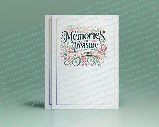 Memories To Treasure Funeral Quote Word Art - The Funeral Program Site