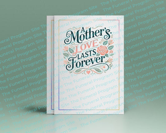 Mother's Love Funeral Quote Word Art - The Funeral Program Site