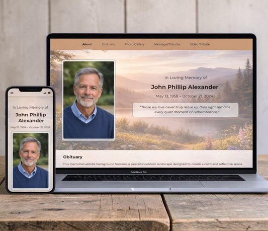 Mountaintop Online Memorial Website - The Funeral Program Site