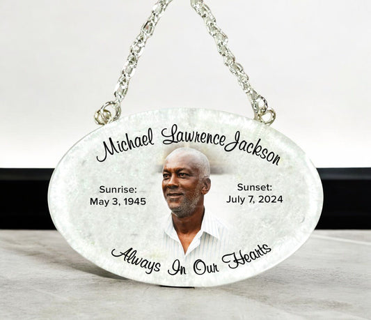 Oval Cremation Urn Plate Medallion - The Funeral Program Site