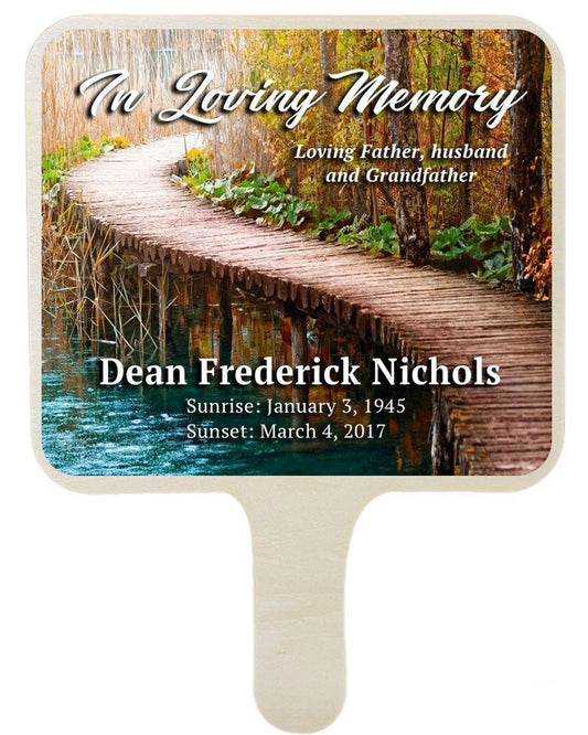 Passage All - In - One Memorial Hand Fan (Pack of 10) - The Funeral Program Site