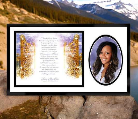 Pathway Memorial Frame Plaque Keepsake - The Funeral Program Site