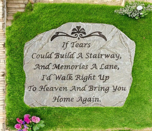 Personalized Build A Stairway Memorial Garden Stepping Stone - The Funeral Program Site