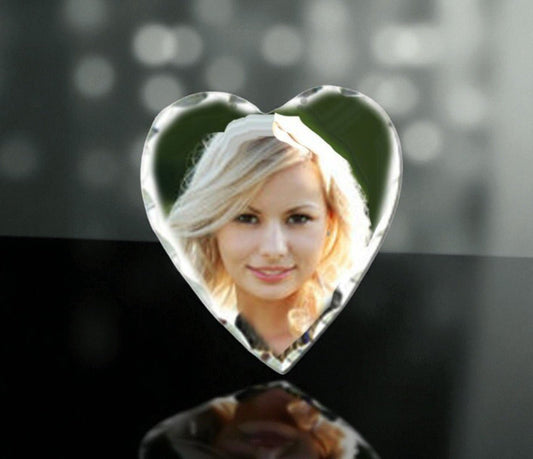 Personalized Heart Charm Florentine Edge In Loving Memory Photo Pendant - The Funeral Program Site