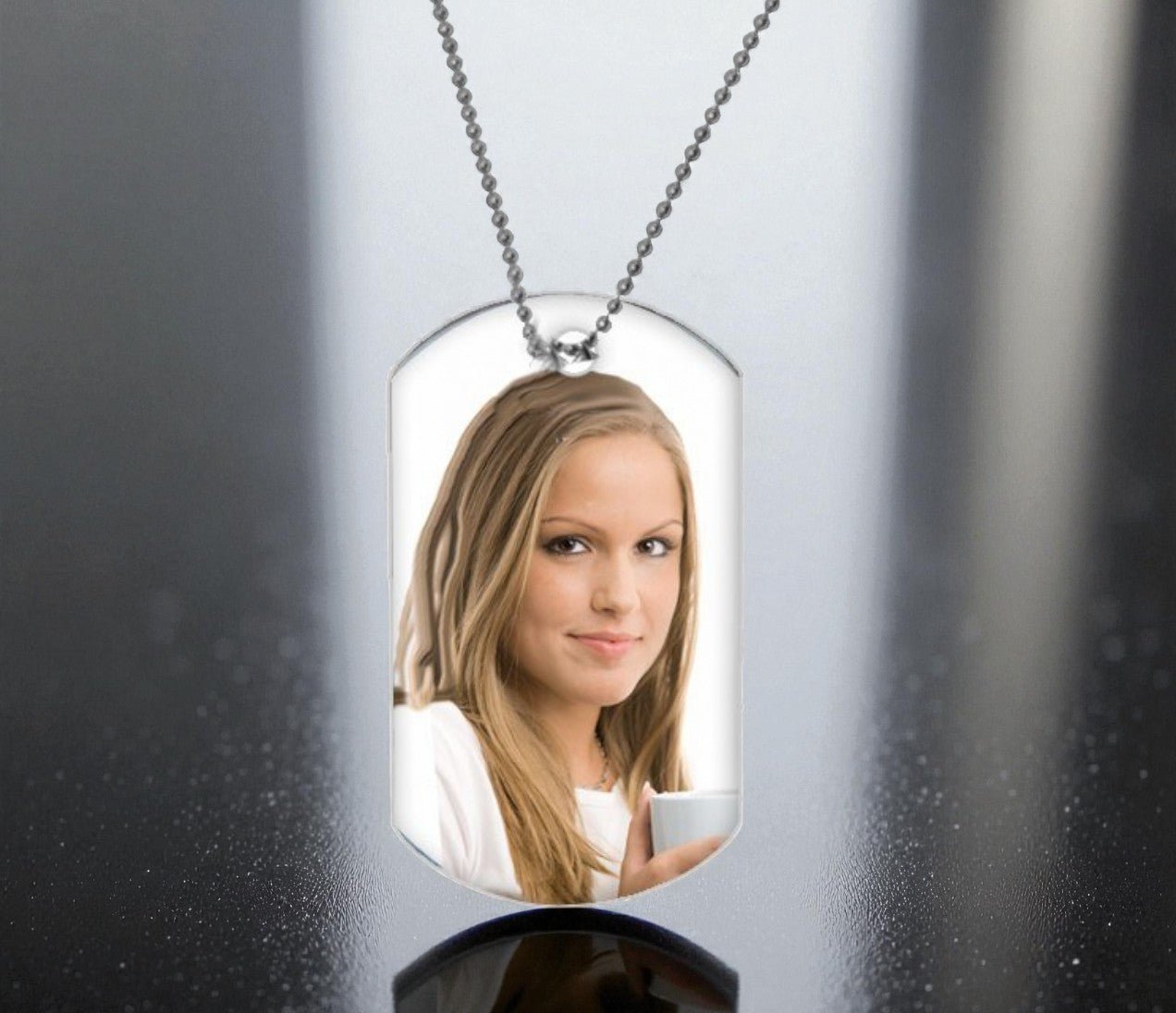 Personalized In Loving Memory Dog Tag Pendant - The Funeral Program Site